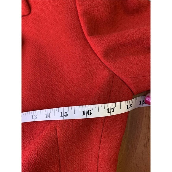 Iceberg Red Wool 3 Button Blazer Made in Italy Sz 42/US 6 Jacket Business - Picture 8 of 10